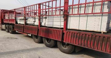 山南 白麻荔枝面外墙干挂，工厂装车日常