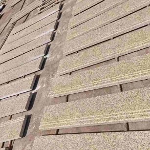 山南 黄金麻花岗岩光面楼梯踏步