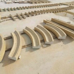 山南 黄金麻花岗岩别墅线条