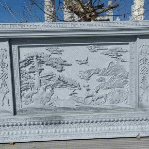 山南 芝麻白大型照壁，屏风，影壁