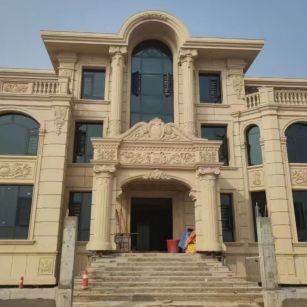 山南 黄金麻花岗岩别墅外墙干挂