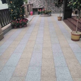 山南 黄金麻白麻荔枝面庭院铺装展示