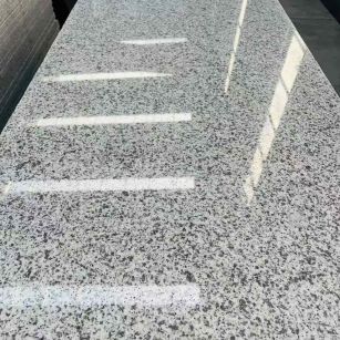 山南 白麻花岗岩光面毛板