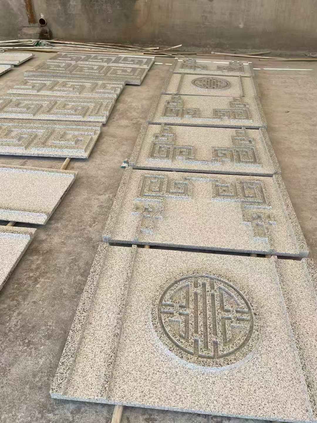 山南 白麻花岗岩外墙立面雕刻板