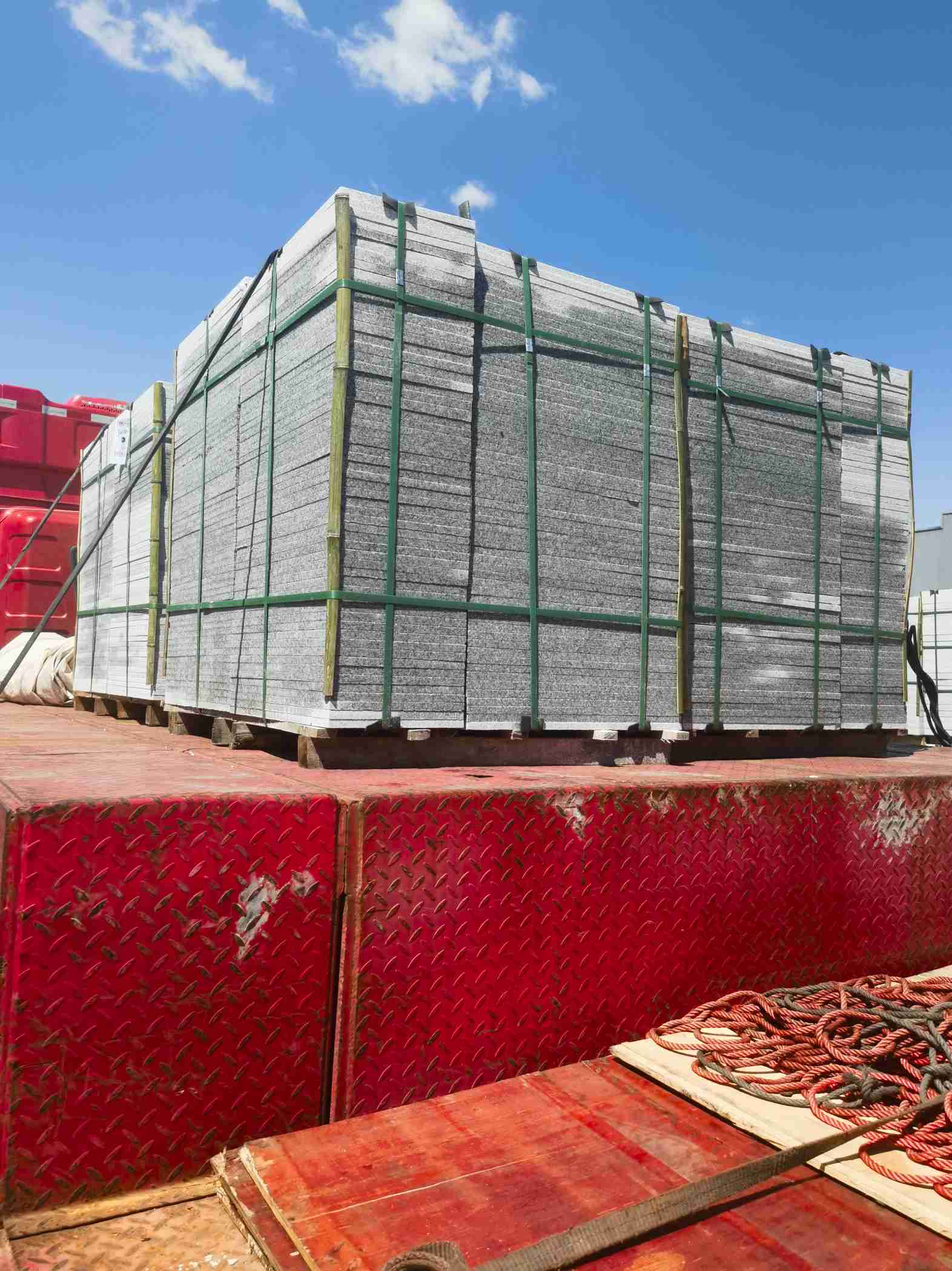 山南 芝麻白火烧规格板地铺石300*600/600*600